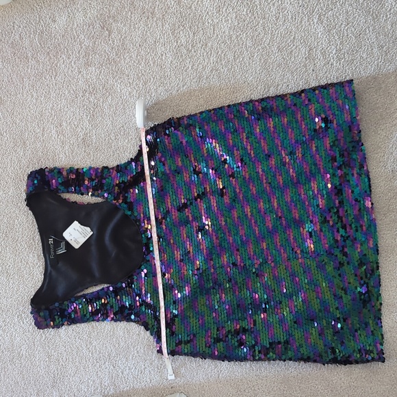 NWT sequin top sz Small, lined - Picture 6 of 6